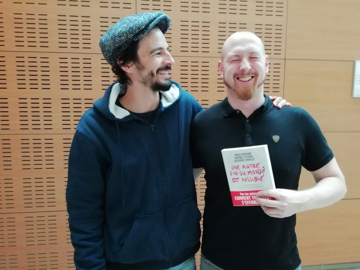 Olivier Champion et Pablo Servigne lors de TEDx Dijon